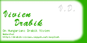 vivien drabik business card